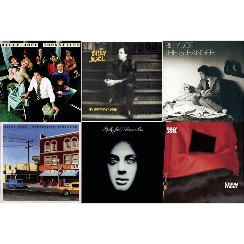 Billy Joel – Turnstiles & An Innocent Man & Stranger & Streetlife Serenade & Piano Man & Stormfront – CD Bundle