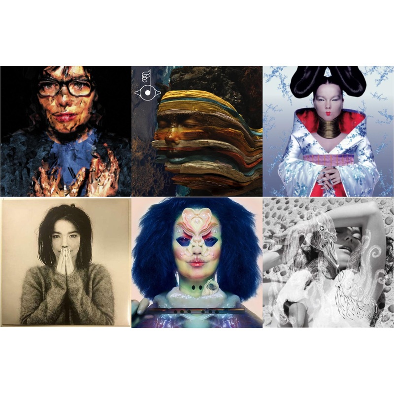 Bjork – Selma Songs & Bastards: Remix & Homogenic & Debut & Utopia & Vespertine – LP Vinyl Bundle