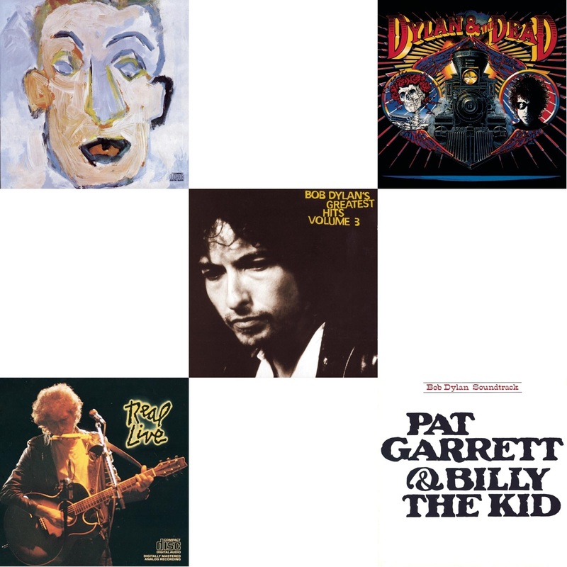 Bob Dylan – Self Portrait & Real Live & Greatest Hits Vol.3 & Dylan & The Dead & Pat Garrett & Billy The Kid – CD Bundle