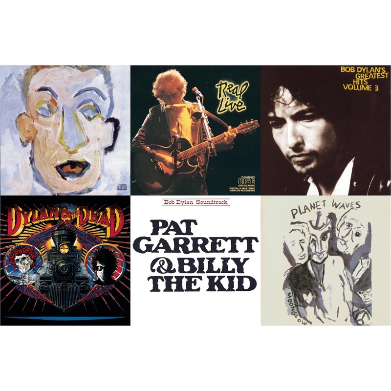 Bob Dylan – Self Portrait & Real Live & Greatest Hits Vol.3 & Dylan & The Dead & Pat Garrett & Billy The Kid & Planet Waves – CD Bundle