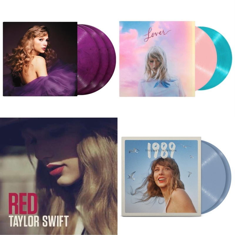 Taylor Swift – Speak Now (Taylor’s Version) (Orchid Marbled Vinyl/3LP) & Lover & Red & 1989 (Taylor’s Version) (2LP/Crystal Skies Blue Vinyl)
