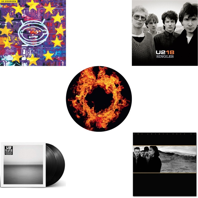 U2 – Zooropa (Transparent Yellow/2LP) & No Line On The Horizon (2 LP) & Fire (40Th Anniversary Edition/Picture Disc) & U218 Singles & Joshua Tree