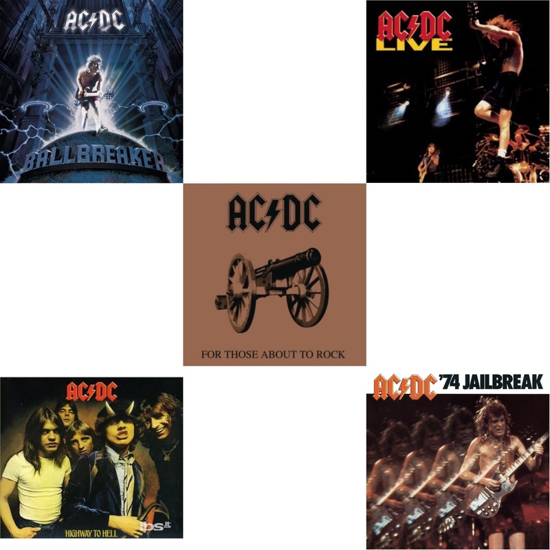 Ac/Dc – Ballbreaker & Highway To Hell & For Those About To Rock & Live & 74 Jailbreak – CD Bundle