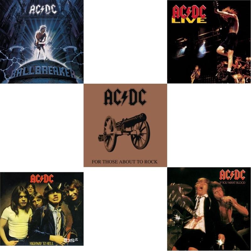 Ac/Dc – Ballbreaker & Highway To Hell & For Those About To Rock & Live & If You Want Blood You’ve Got It – CD Bundle