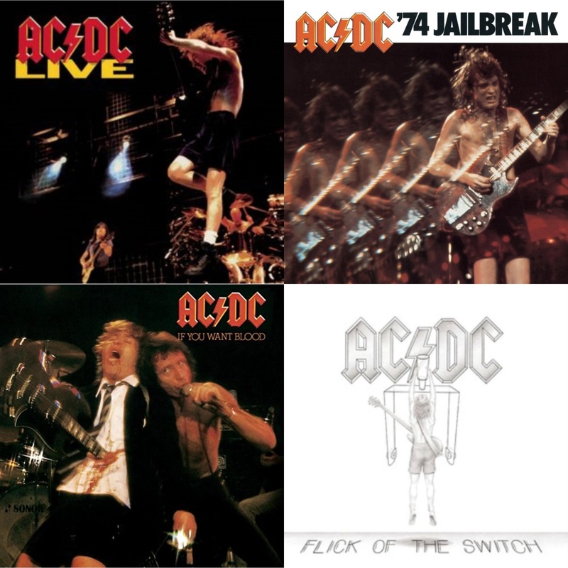 Ac/Dc – Live & 74 Jailbreak & If You Want Blood You’ve Got It & Flick Of The Switch – CD Bundle