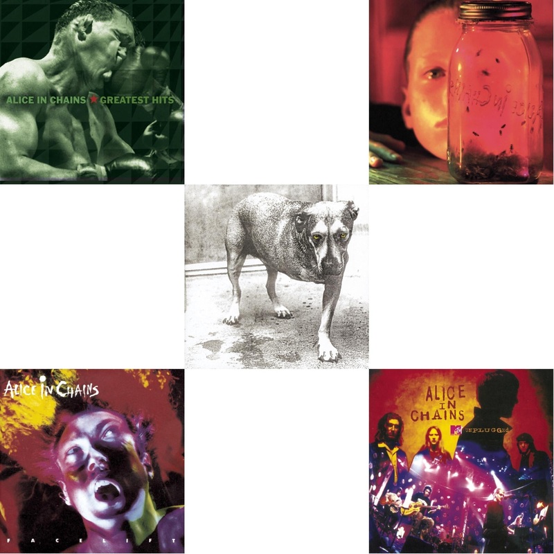 Alice In Chains – Greatest Hits & Facelift & Alice In Chains & Jar Of Flies & Unplugged – CD Bundle