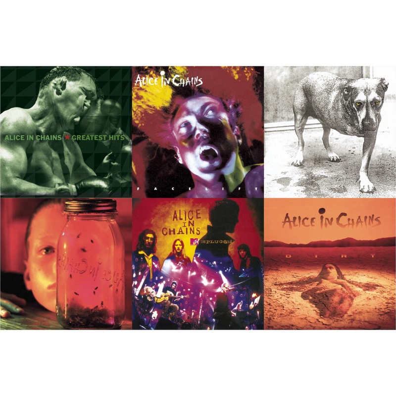 Alice In Chains – Greatest Hits & Facelift & Alice In Chains & Jar Of Flies & Unplugged & Dirt – CD Bundle