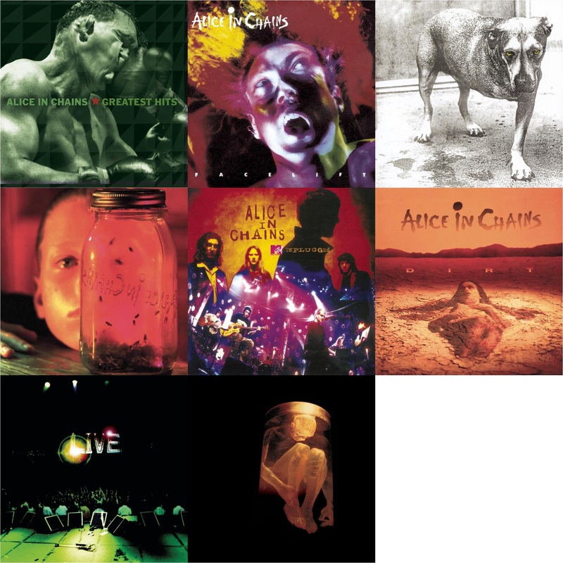 Alice In Chains – Greatest Hits & Facelift & Alice In Chains & Jar Of Flies & Unplugged & Dirt & Live & Nothing Safe: Best Of The Box – CD Bundle