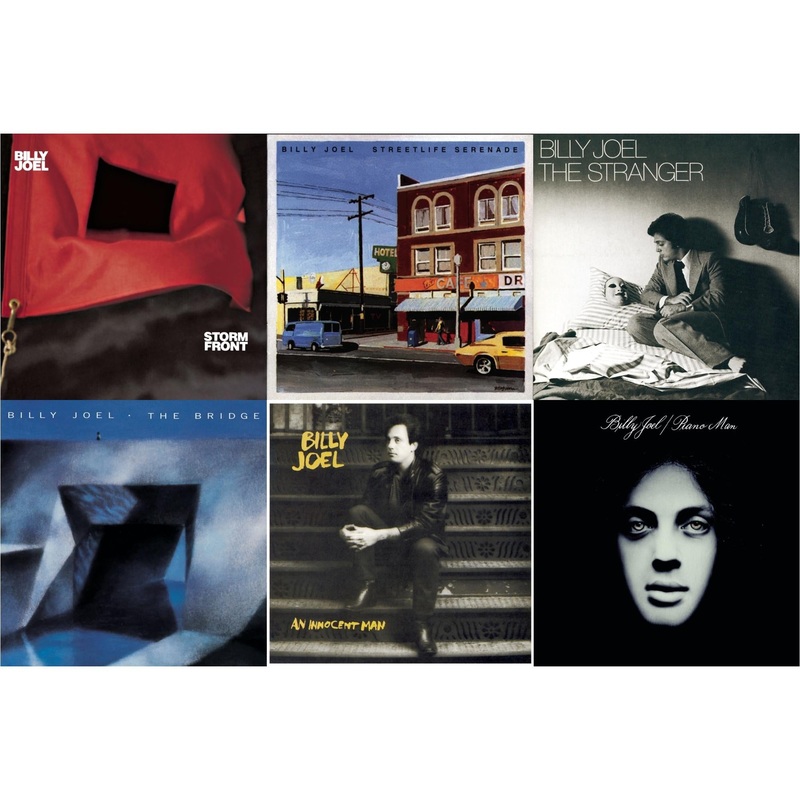 Billy Joel – Stormfront & Streetlife Serenade & Stranger & Bridge & An Innocent Man & Piano Man – CD Bundle