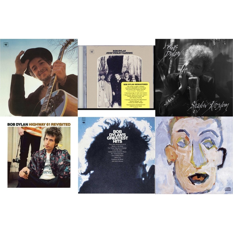 Bob Dylan – Nashville Skyline & John Wesley Harding & Shadow Kingdom & Highway 61 Revisited & Greatest Hits Vol.1 & Self Portrait – CD Bundle