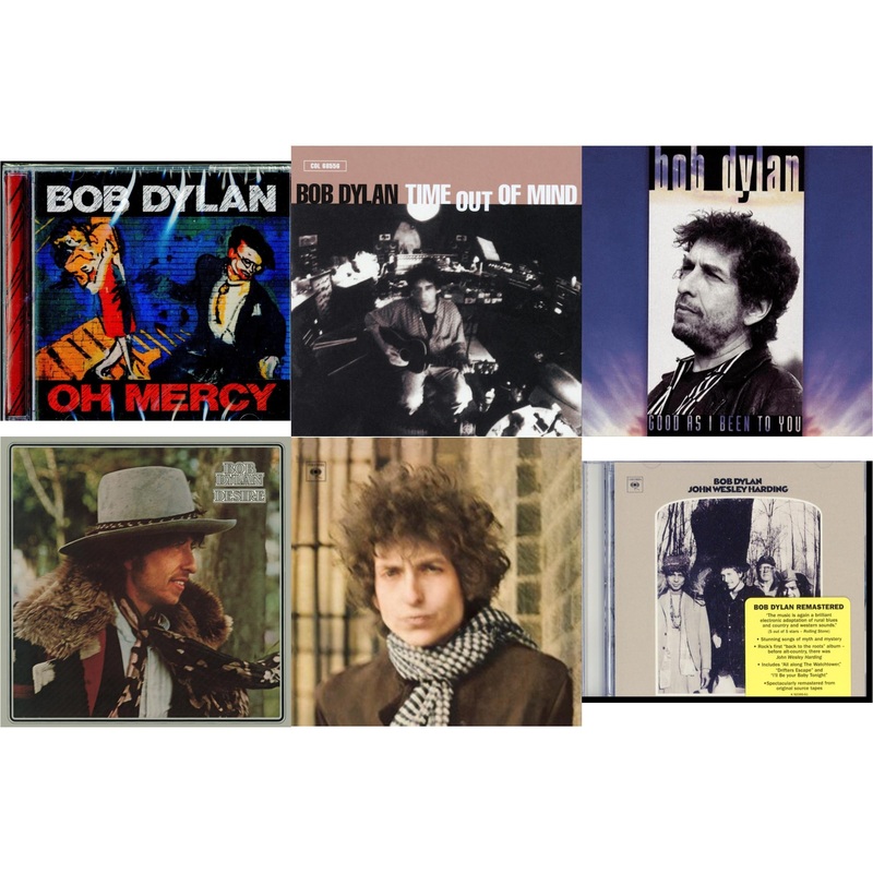 Bob Dylan – Oh Mercy & Time Out Of Mind & Good As I Been To You & Desire & Blonde On Blonde & John Wesley Harding – CD Bundle