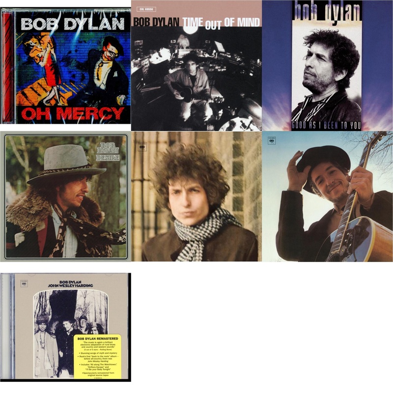 Bob Dylan – Oh Mercy & Time Out Of Mind & Good As I Been To You & Desire & Blonde On Blonde & Nashville Skyline & John Wesley Harding – CD Bundle
