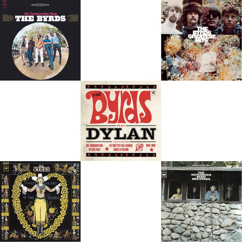 Byrds – Mr. Tambourine Man & Sweetheart Of The Rodeo & Byrds Play Dylan & Greatest Hits & Notorious Byrd Brothers – CD Bundle