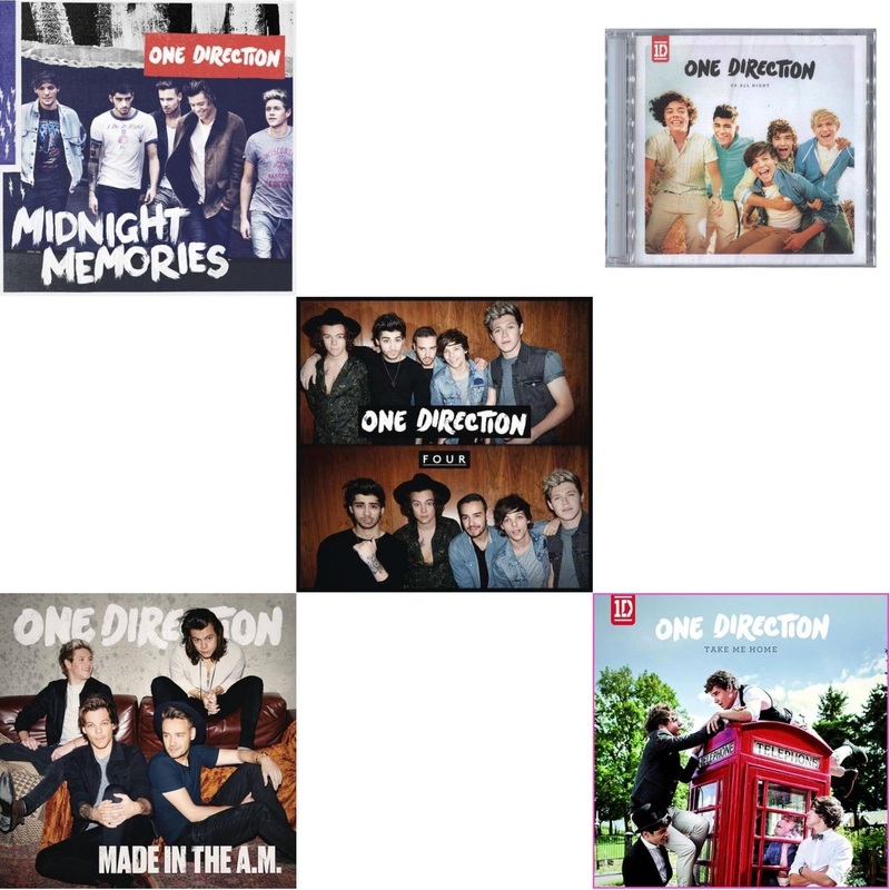 One Direction – Midnight Memories & Made In The A.M. & Four & Up All Night & Take Me Home – CD Bundle