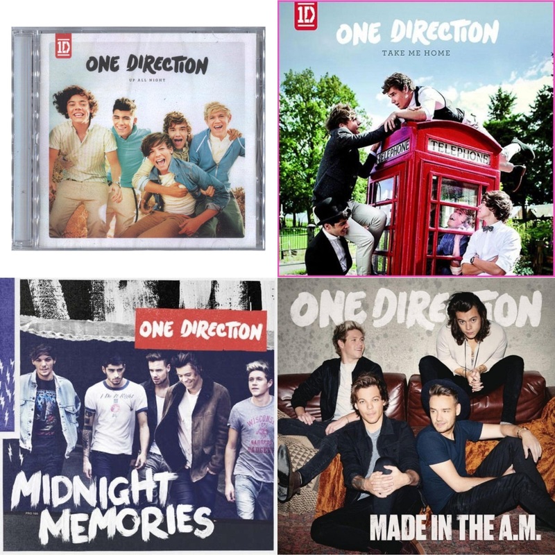 One Direction – Up All Night & Take Me Home & Midnight Memories & Made In The A.M. – CD Bundle