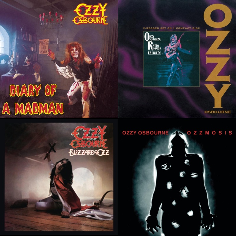Ozzy Osbourne – Diary Of A Madman & Tribute & Blizzard Of Ozz & Ozzmosis – CD Bundle