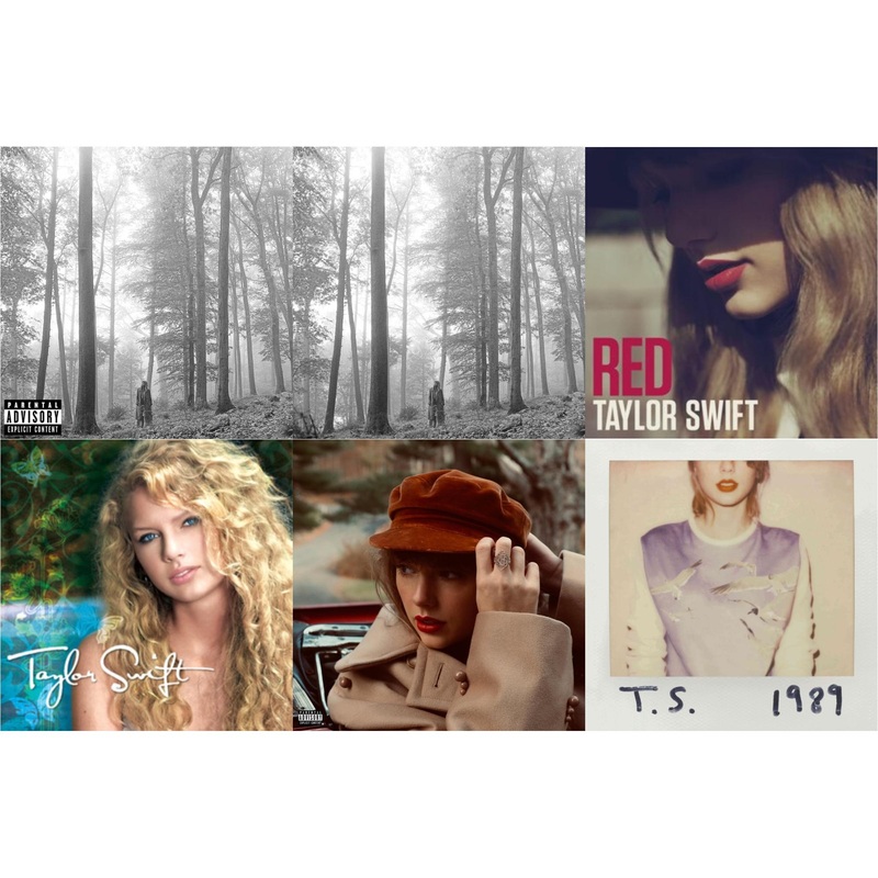 Taylor Swift – Folklore (X) & Folklore (Edited) & Red & Taylor Swift & Red (Taylor’s Version) (Edited) (2CD) & 1989