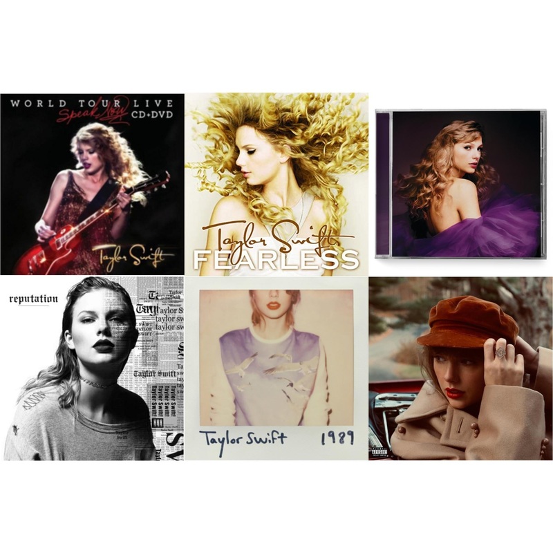 Taylor Swift – Speak Now World Tour Live (CD/DVD) & Fearless & Speak Now (Taylor’s Version) (2CD) & Reputation & 1989 & Red (Taylor’s Version) (X) (2CD)