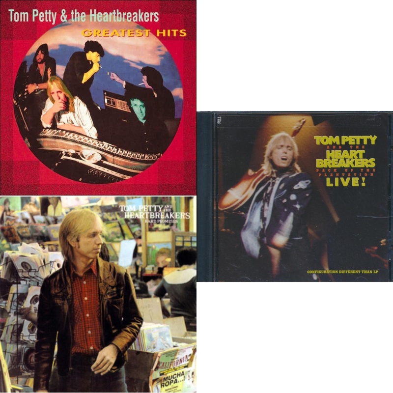 Tom & The Heartbreakers Petty – Greatest Hits & Hard Promises & Pack Up Plantation: Live – CD Bundle