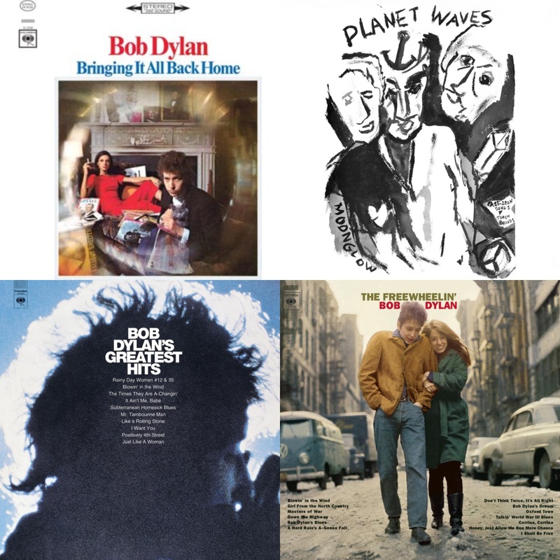 Bob Dylan – Bringing It All Back Home & Planet Waves (150G LP Vinyl/Dl) & Greatest Hits (150G/Dl Card) & Freewheelin Bob Dylan (140G/Dl Code)