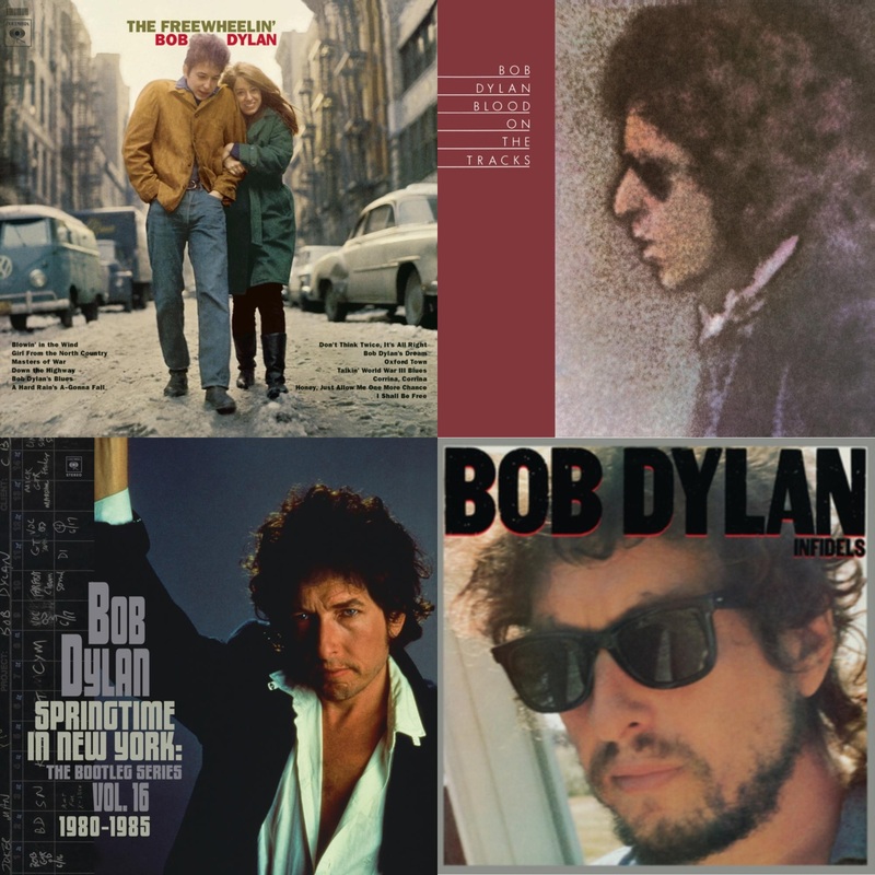 Bob Dylan – Freewheelin Bob Dylan (140G/Dl Code) & Blood On The Tracks (150G/Dl Insert) & Springtime In New York: The Bootleg Series Vol. 16 (1980-1985) (2LP) & Infidels (150G/Dl Insert)