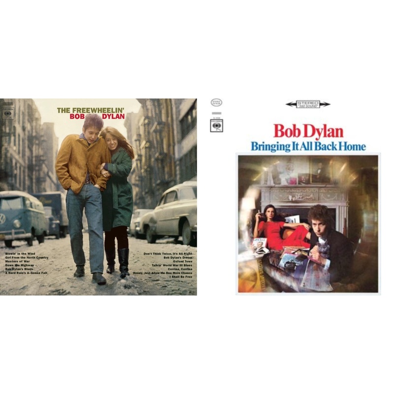 Bob Dylan – Freewheelin Bob Dylan (140G/Dl Code) & Bringing It All Back Home – LP Vinyl Bundle