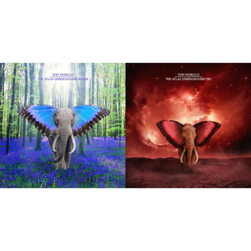 Tom Morello – Atlas Underground Flood (Sky Blue Grape LP Vinyl) & Atlas Underground Fire (2LP/Orange Splatter Vinyl)
