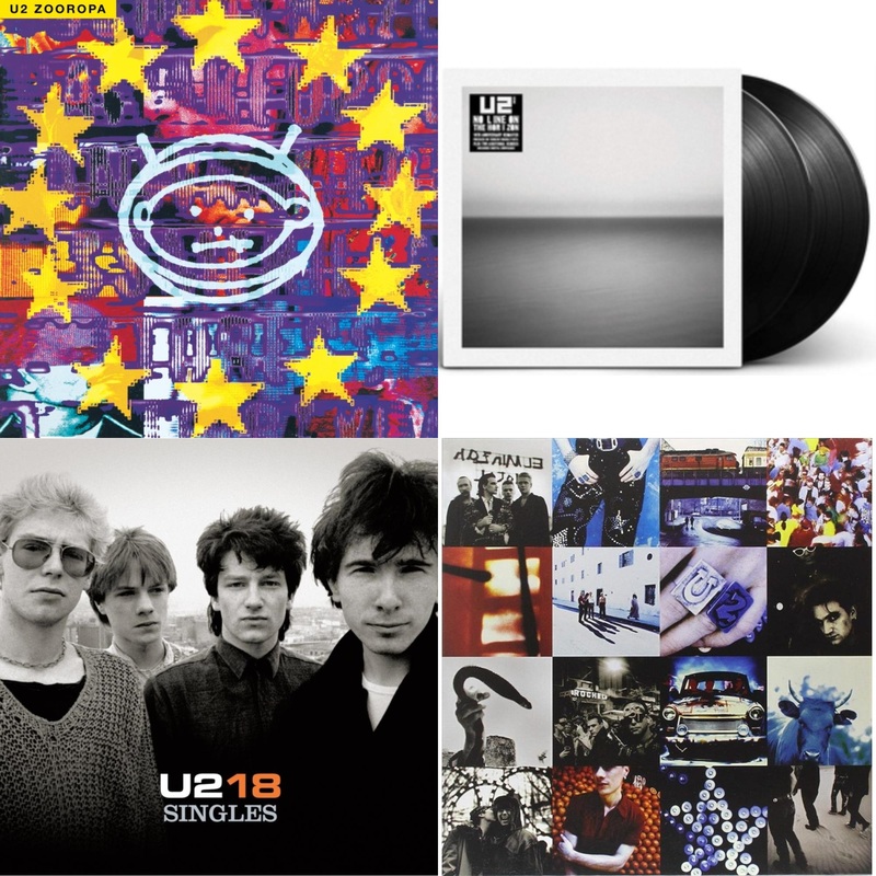 U2 – Zooropa (Transparent Yellow/2LP) & No Line On The Horizon (2 LP) & U218 Singles & Achtung Baby (180G/2 LP)