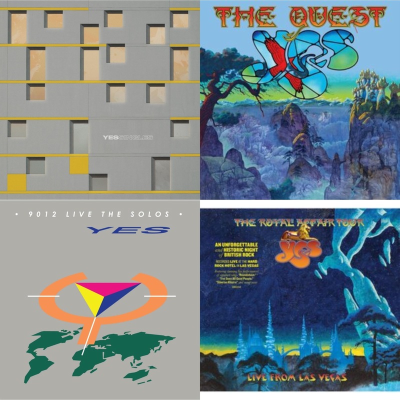 Yes – Yessingles (Yellow/Orange/Black Splatter LP Vinyl) (Rocktober) & Quest (2LP/2CD) & 9012Live – The Solos (180G/Limited Edition) & Royal Affair Tour (Live In Las Vegas)