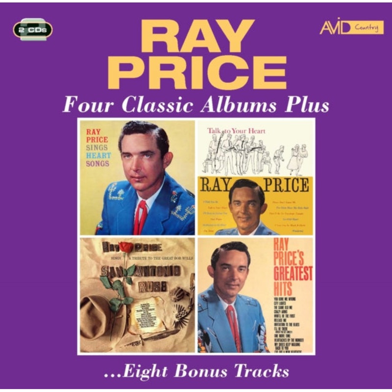 Ray Price – Sings Heart Songs / Talk To Your Heart / San Antonio Rose / Greatest Hits – CD