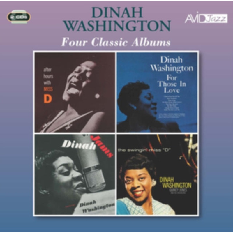 Dinah Washington – After Hours With Miss D / For Those In Love / Dinah Jams / The Swingin Miss D (2CD)
