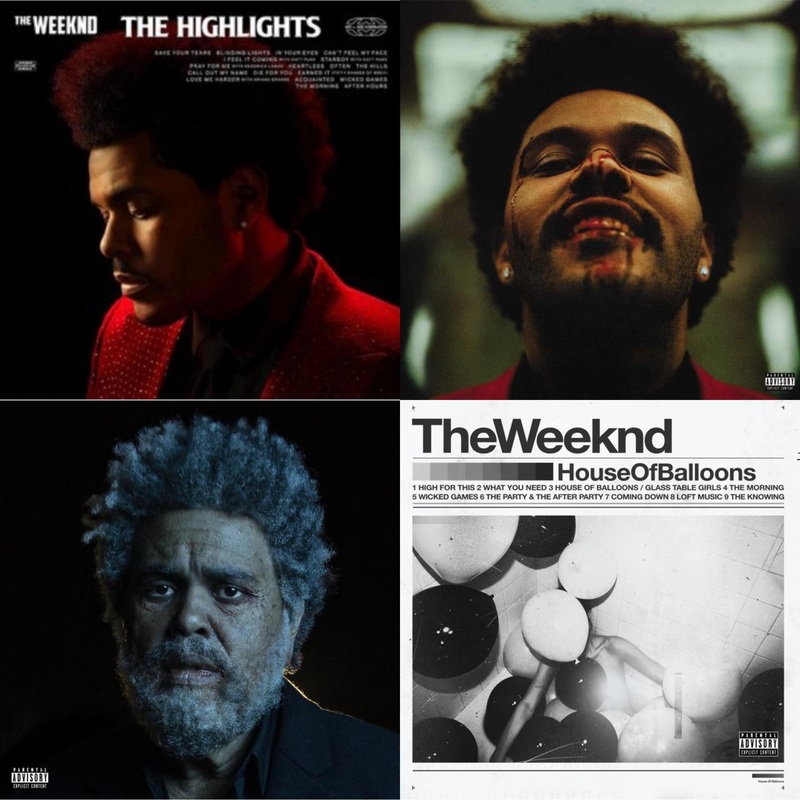 Weeknd – Highlights (2LP) & After Hours (X) (2LP/Clear W/ Red Splatter Vinyl) & Dawn Fm (X) (2LP) & House Of Balloons (10Th Anniversary) (2LP)
