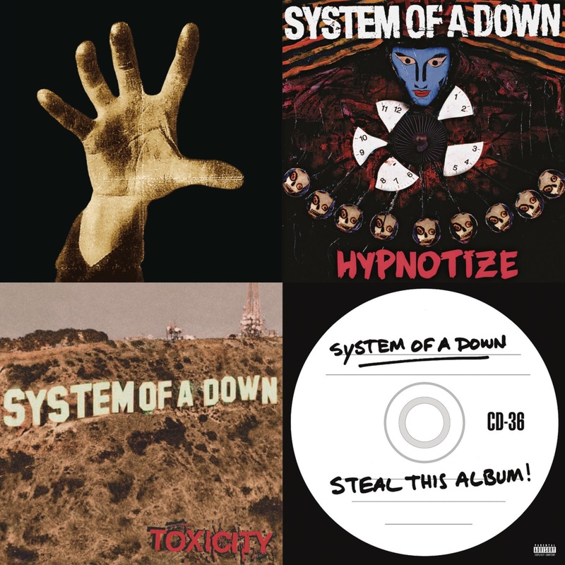 System Of A Down – System Of A Down (140G) & Hypnotize (140G) & Toxicity (140G) & Steal This Album! (2LP/140G)