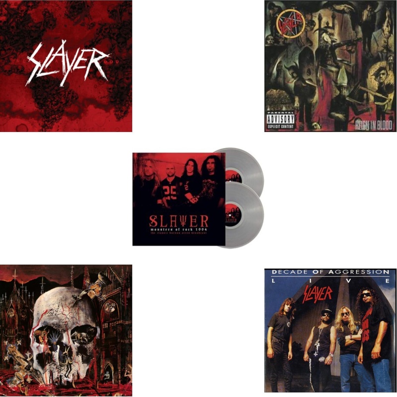 Slayer – World Painted Blood & South Of Heaven & Monsters Of Rock 1994 (2LP/140G/Clear Vinyl) & Reign In Blood & Live: Decade Of Aggression