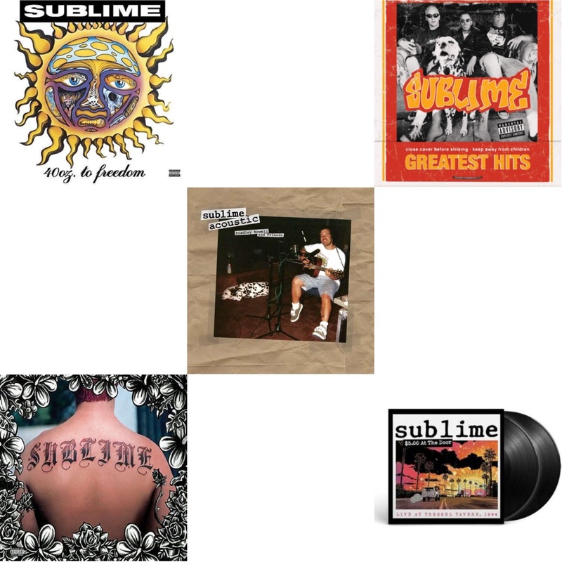 Sublime – 40Oz. To Freedom & Sublime & Acoustic: Bradley Nowell & Friends & Greatest Hits (X) & $5 At The Door – LP Vinyl Bundle