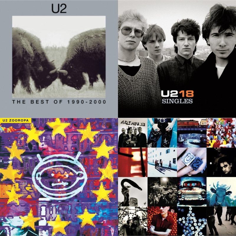 U2 – Best Of 1990-2000 (2LP) & U218 Singles & Zooropa (Transparent Yellow/2LP) & Achtung Baby (30Th Anniversary) (Deluxe Red/Blue Vinyl/2LP)