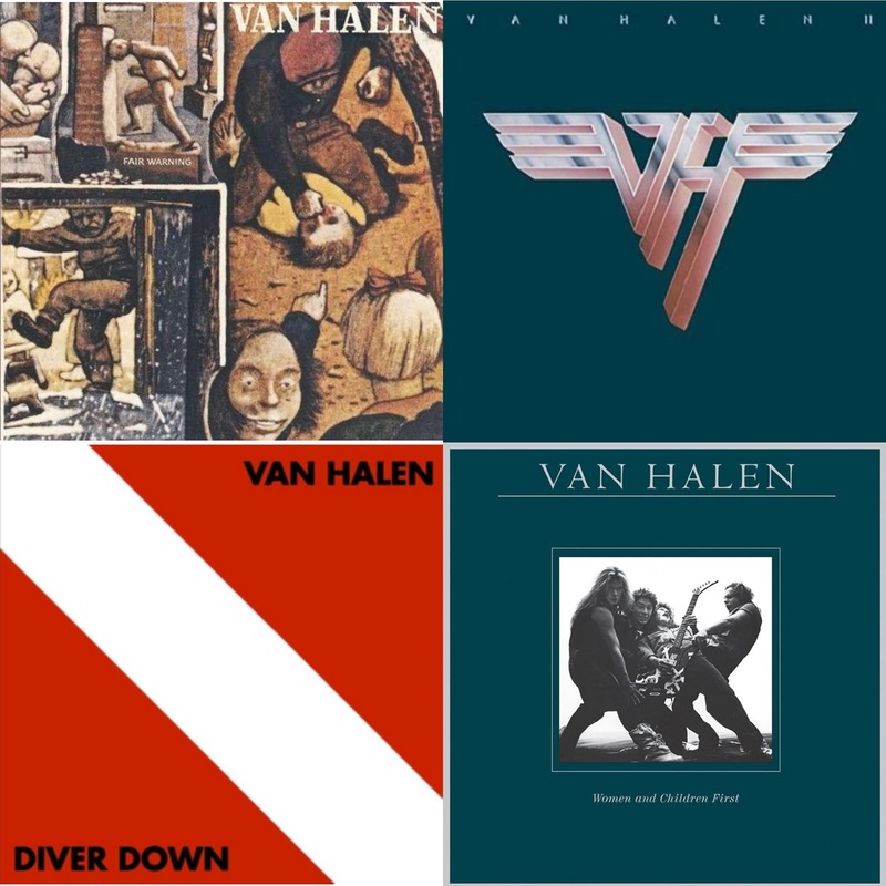 Van Halen – Fair Warning & Van Halen Ii (180G/Remastered) & Diver Down & Women & Children First – LP Vinyl Bundle