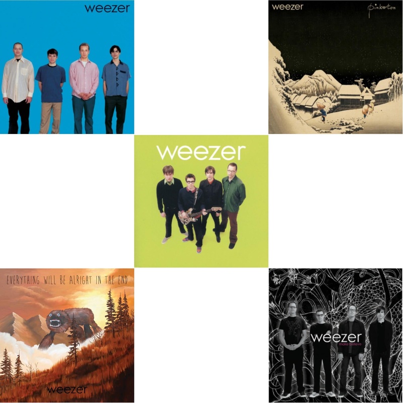 Weezer – Weezer (Blue Album) & Everything Will Be Alright In The End & Weezer (Green Album) & Pinkerton & Make Believe – LP Vinyl Bundle