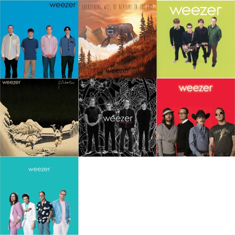 Weezer – Weezer (Blue Album) & Everything Will Be Alright In The End & Weezer (Green Album) & Pinkerton & Make Believe & Weezer (Red Album) & Weezer: Teal Album – LP Vinyl Bundle