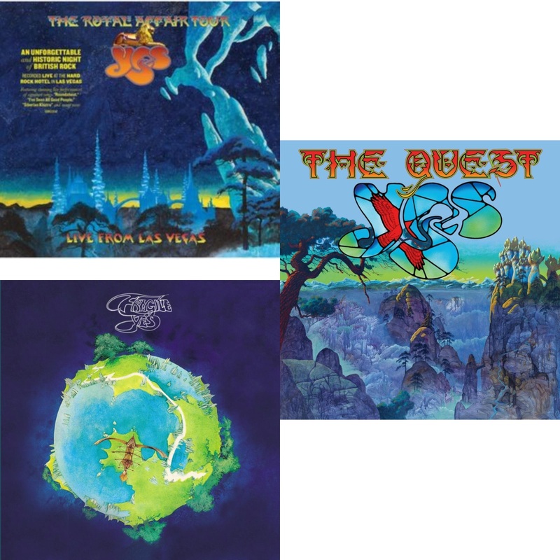 Yes – Royal Affair Tour (Live In Las Vegas) & Fragile (Super Deluxe/LP/CD/DVD) & Quest (2LP/2CD/Sky Blue Vinyl) (I)