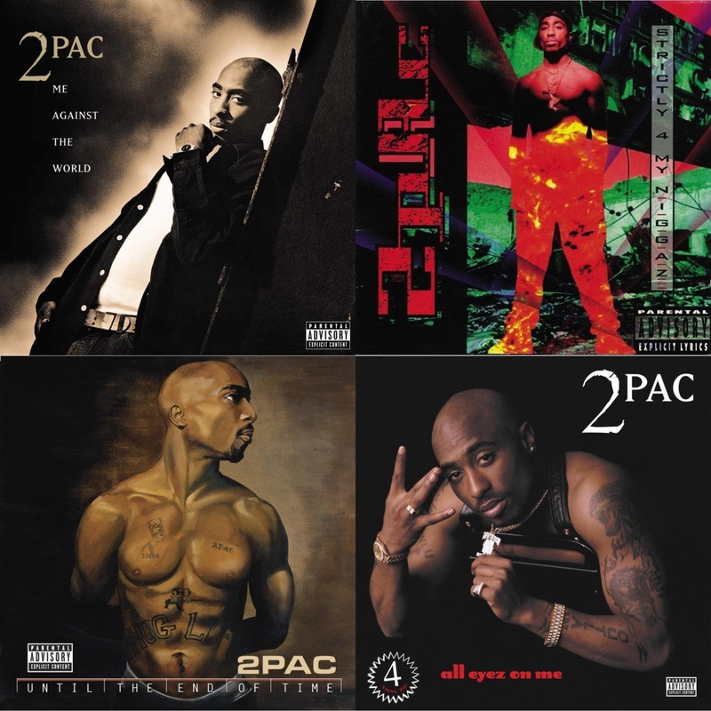 2Pac – Me Against The World (2LP) & Strictly 4 My N.I.G.G.A.Z. (2 LP) & Until The End Of Time(X) (4LP) & All Eyez On Me (4LP)