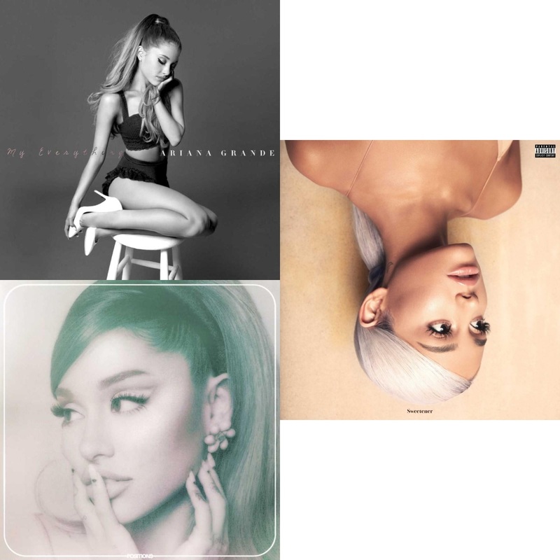 Ariana Grande – My Everything & Positions (Coke Bottle Clear LP Vinyl) & Sweetener (X) (2LP)