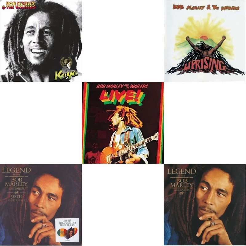 Bob & The Wailers Marley – Kaya 40 (2 LP) & Legend (30Th Anniversary) & Live (180G) & Uprising & Legend