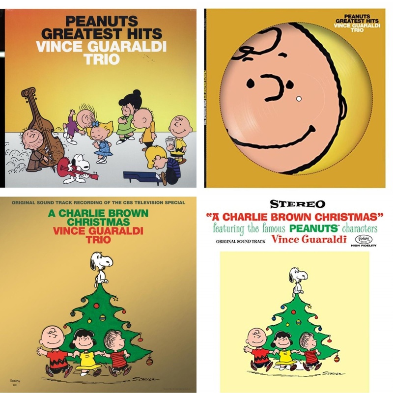 Vince Trio Guaraldi – Peanuts Greatest Hits & Peanuts Greatest Hits (Picdisc) & Charlie Brown Christmas (2022 Gold Foil Edition) & Charlie Brown Christmas (180G) – LP Vinyl Bundle