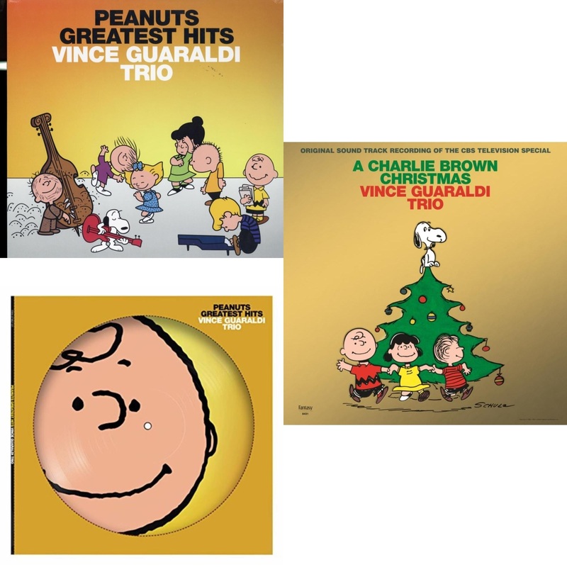 Vince Trio Guaraldi – Peanuts Greatest Hits & Peanuts Greatest Hits (Picdisc) & Charlie Brown Christmas (2022 Gold Foil Edition) – LP Vinyl Bundle