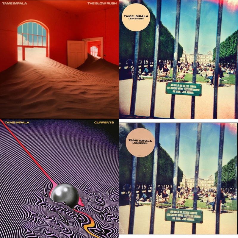 Tame Impala – Slow Rush (2LP) & Lonerism (10Th Anniversary/Super Deluxe/3LP Boxset) & Currents & Lonerism