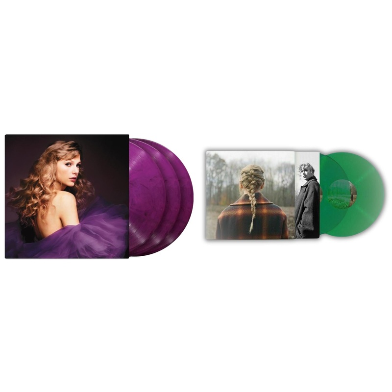 Taylor Swift – Speak Now (Taylor’s Version) (Orchid Marbled Vinyl/3LP) & Taylor Swift – Evermore (Translucent Green Vinyl/2LP)