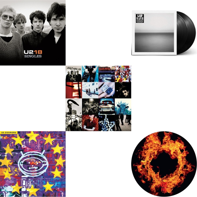 U2 – U218 Singles & Zooropa (Transparent Yellow/2LP) & Achtung Baby (30Th Anniversary) (Deluxe Red/Blue Vinyl/2LP) & No Line On The Horizon (2 LP) & Fire (40Th Anniversary Edition/Picture Disc)