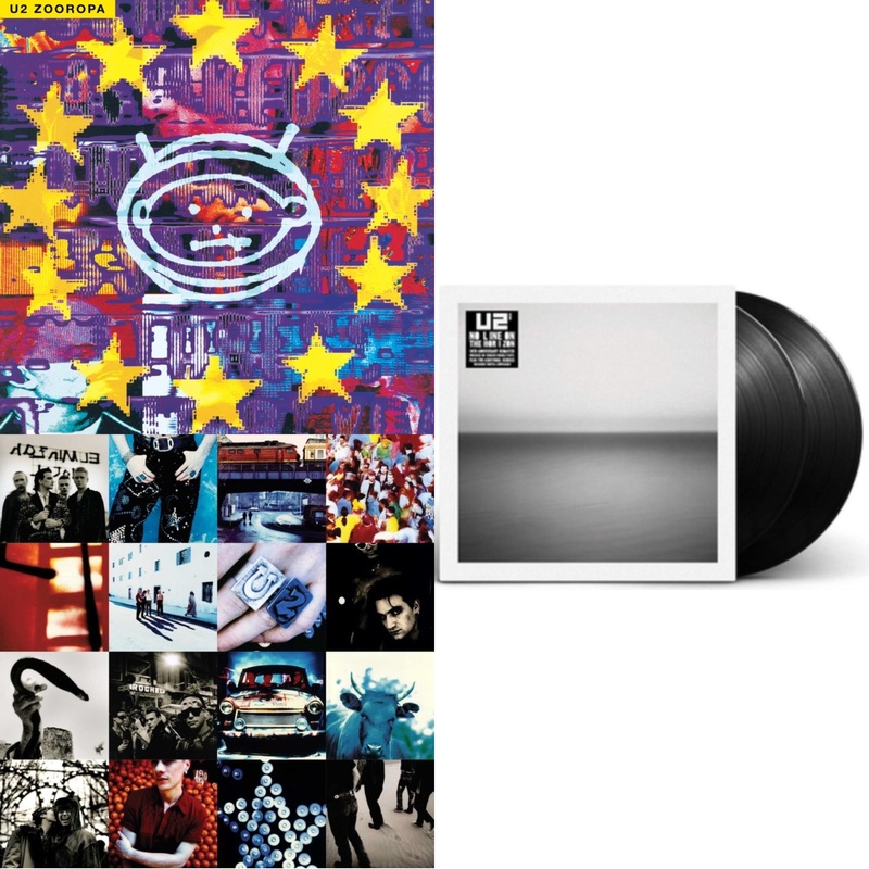 U2 – Zooropa (Transparent Yellow/2LP) & Achtung Baby (30Th Anniversary) (Deluxe Red/Blue Vinyl/2LP) & No Line On The Horizon (2 LP)