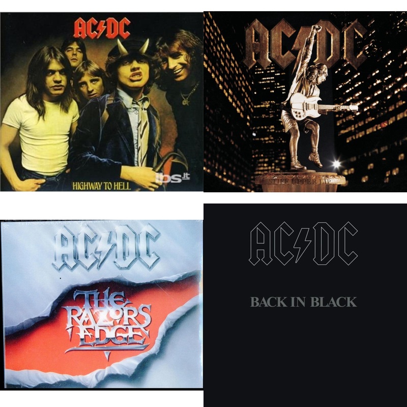 Ac/Dc – Highway To Hell & Stiff Upper Lip & Razor’s Edge & Back In Black – CD Bundle